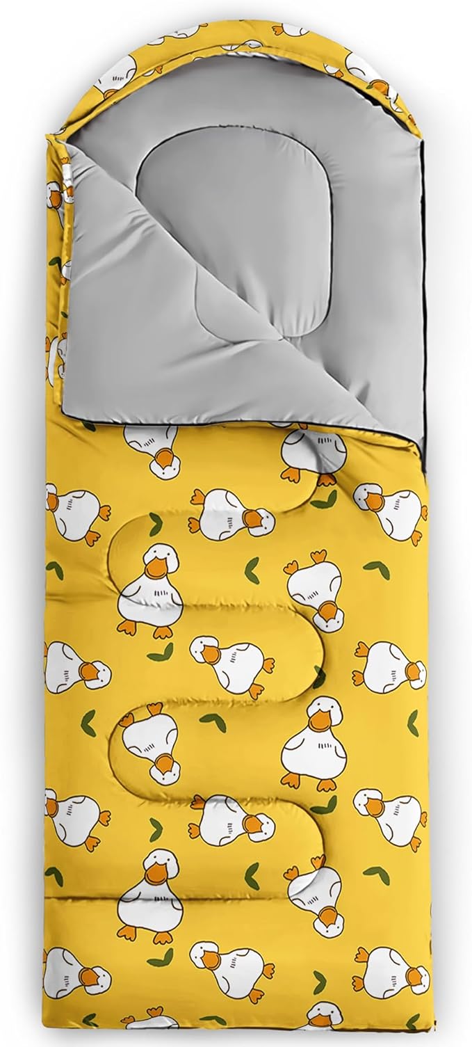 Axolotl Unicorn Sleeping Bag for Kids Boys Girls–Lightweight Warm Cold Weather Sleeping Bags,Waterproof Portable Sleeping Bag with Compression Sack for Camping Backpacking Outdoor Indoor