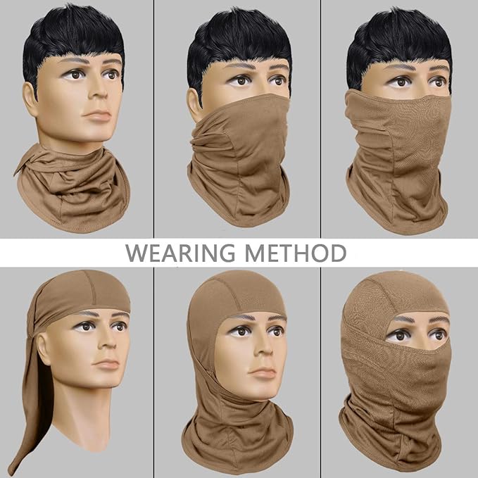 Achiou Ski Mask for Men Women, Balaclava Face Cover, Shiesty Mask UV Protector Lightweight for Motorcycle Snowboard