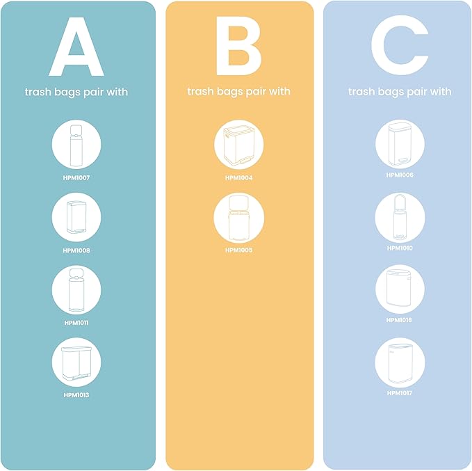 happimess HPM1005H Marco Rectangular 10.6-Gallon Double Bucket Trash Can with Soft-Close Lid, Tide Pool Blue, Fingerprint Resistant, Modern, Minimalistic for Home, Kitchen, Office, Bedroom, Bathroom