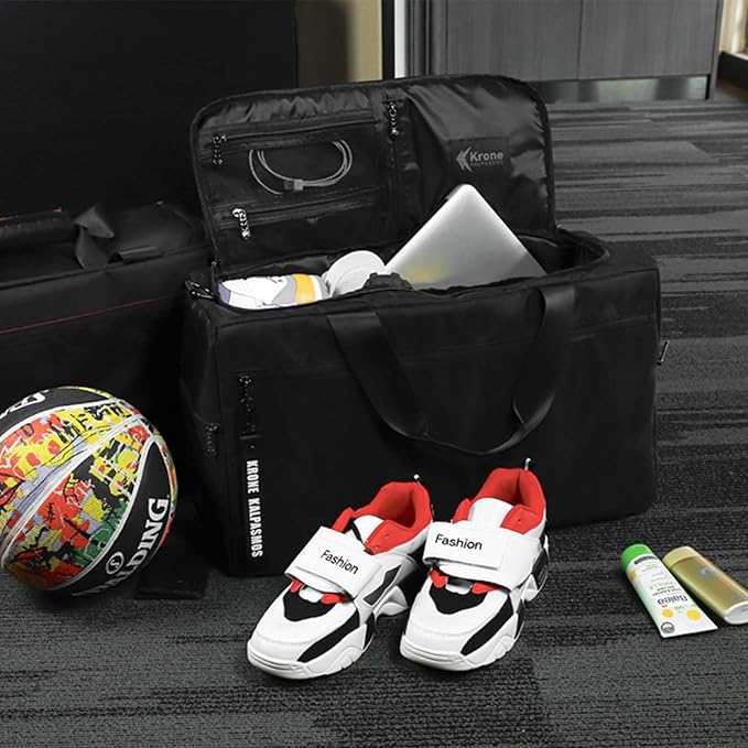 Sneaker Bag for Travel/Sneakerhead gift/Outdoor Sports Bag/Gym Bag /, A Multi-functional Travel Duffel Bag with 3 Adjustable Dividers, & Shoulder Strap,Made of Nylon, by Krone Kalpasmos-classic