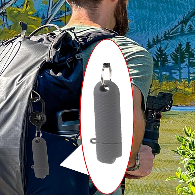 5 Pck Waterproof Lighter Case Cover Holder for BIC Regular Lighters Sleeve Type J6 Outdoor Survival Multipurpose Seal Lighter Pouchfor Hiking and Camping (Gray)