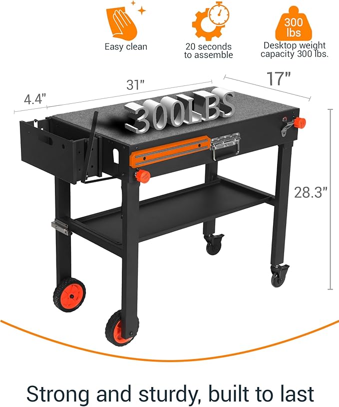 Grill Table, Blackstone Griddle Stand, Grill Carts Outdoor With Wheels, Used for Blackstone Griddle And Weber, Foldable Quickly Ninja Grill Stand Suitable for Travel/Camping