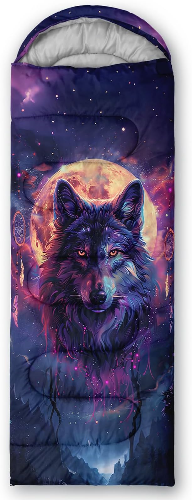 AILONEN Pink Lovely Rabbit Sleeping Bag for Girls Kids Adults,Warm and Cool Weather,Lightweight,Waterproof Backpacking,Cartoon Flowers Printed Bunny Sleeping Bag for Camping