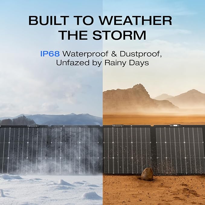 EF ECOFLOW Solar Generator DELTA 3 1500 with 220W Solar Panel, 1536Wh LiFePO4 Battery, 6X1800W (X-Boost 2200W) AC Outputs, Ultra-Quiet Power Station, Fast Charging for Home Backup Use