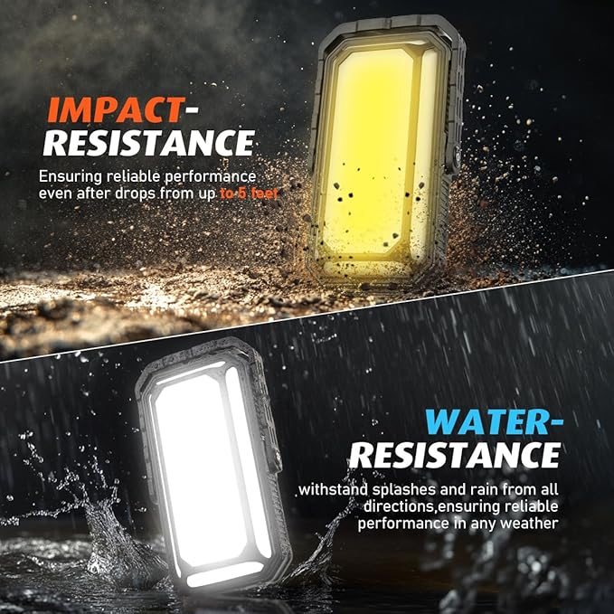 LED Camping Lantern Rechargeable, 10000mAh Portable Camping Lights up to 120+ Hours, 12 Light Modes, Dimmable, LCD Digital Display, Waterproof, Camping Essentials for Power Outages, 2 Packs