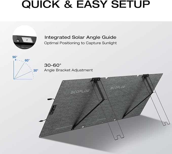 EF ECOFLOW Solar Generator RIVER 2 Pro 768Wh Portable Power Station & 160W Portable Solar Panel LiFePO4 Battery 70 Min Fully Charged, 4×AC, For Camping, RV, Home Backup