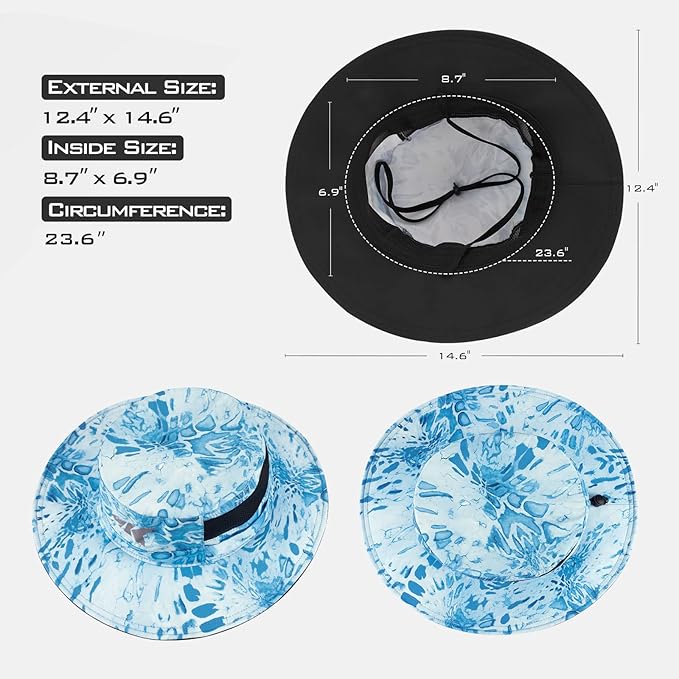 KastKing Sol Armis UPF 50 Boonie Hat - Sun Protection, Fishing, Beach & Hiking, Paddling, Rowing, Kayaking