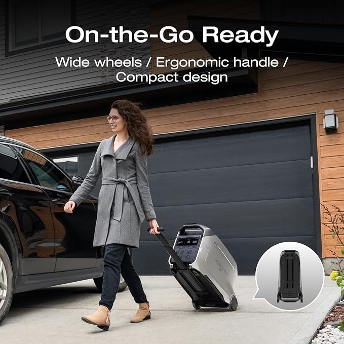 EF ECOFLOW 7696Wh Portable Power Station: DELTA Pro 3 with DELTA Pro Extra Battery, 120/240V 4000W AC Output, Solar Generator for Home Use, Camping, Emergencies, Power Outages, RVs