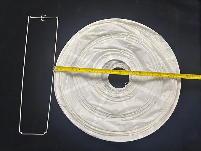 Hytsoeee(19.69Inch) Paper Lamp Shade,White Spherical Large Paper Lantern,Handmade Lantern Pendant Light Shade for Home Indoor Ceiling Light Decor,Such as Living Room, Bedroom