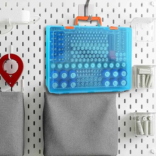 Battery Organizer Storage Holder- Batteries Case Containers Box with Tester Checker BT-168. Garage Organization Holds 225 Batteries AA AAA C D Cell 9V 3V Lithium LR44 CR2 CR1632 CR2032 (Green)