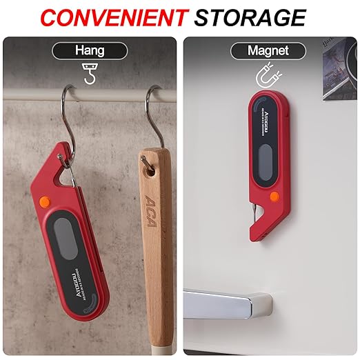 Meat Thermocouple Thermometer Digital, Ultra Fast Instant Read <1 Sec, ±0.5℉ Accuraty, IP67 Waterproof, LED Display, Auto Off, Digital Kitchen Thermometer for Meat/Candy/Grill/BBQ etc. TH-21 (Red)