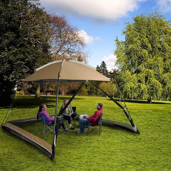 Screen House Camping Canopy Tent Sun Shade Gazebo Shelter Perfect for Outdoor Activities
