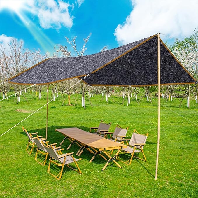 Shade Cloth - for Plants Greenhouse, 70% Sunblock Shade Sails -for Outdoor Garden Pergola Patio Lawn Kennel Chicken Coop Easier to Hang Plant Shade Net Cover