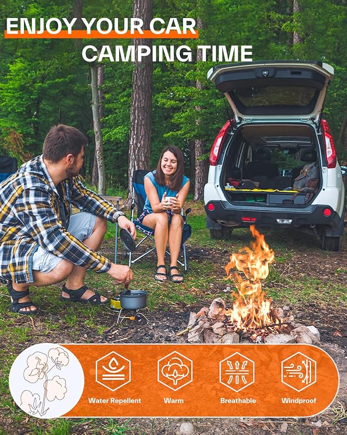 Sportneer Sleeping Bag, 3 Seasons Warm Cold Weather Sleeping Bags for Adults Kids Boys Girls with Compression Sack- Lightweight Camping Essentials Gear Accessories, Backpacking, Hiking