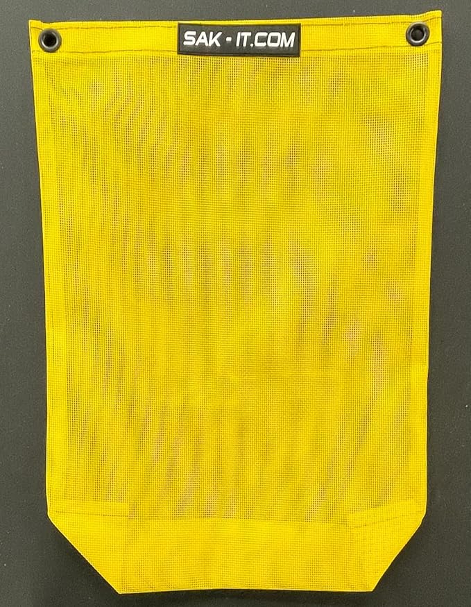 SAK-IT Scrap SAK Off Road Trash Bag. Fits SxS, ATV, Rock Crawler, Mud Truck, Golf Cart, Boat, UTV. Universal Fit for Polaris, Kawasaki, Honda, Jeep. (Yellow)