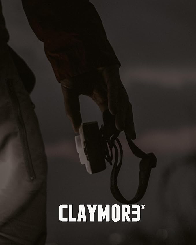 Claymore Heady+ (Khaki) - Rechargeable LED Headlamp Flashlight, Lightweight for Camping, Running, Hiking, Emergency & Industrial Use. Waterproof, USB-C Charging, Up to 70 Hours Battery Life.