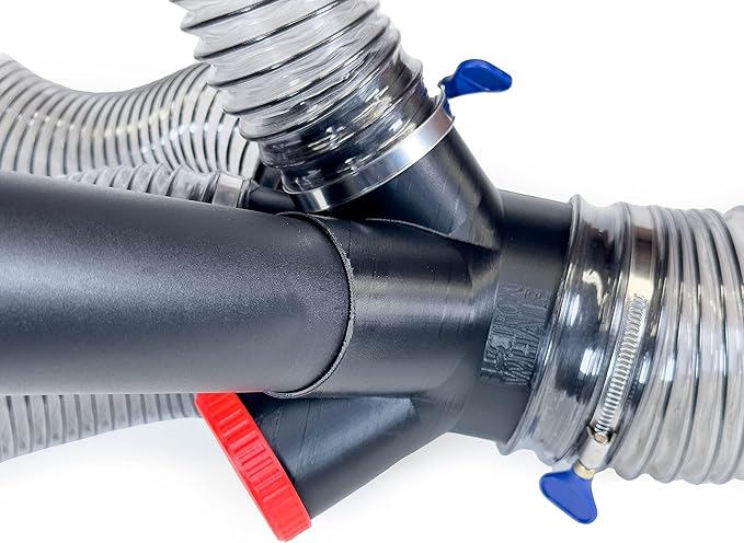 4" to 2-1/2" 6-Way Dust Collection Splitter Junction Fitting, Multi Port Fits Standard Hoses and Shop Vac Accessories, Dust Medusa