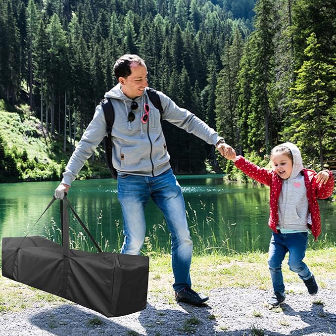 INFANZIA 50x13x13 inch Duffel Travel Sports Equipment Bag, 2PCS Long Luggage Bag with Upgrade Zipper Water Resistant, Extra Large Foldable Storage Bag for Camping, Tent, Tripod, Fishing