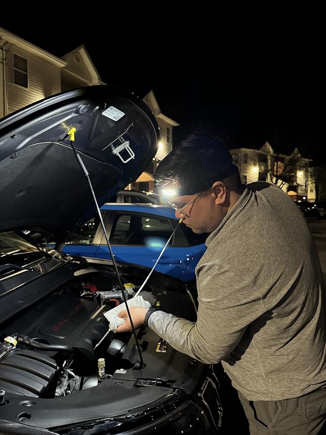 Tactical Headlight - 230ยฐ Wide Beam LED Tactical Headlamp, Rechargeable USB-C Headlight with Motion Sensor, 350 Lumens, IPX4 Waterproof, Lightweight Head lamp for Camping Essentials, Hiking, Running