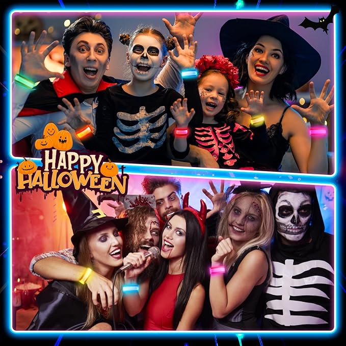 14/7 PCS LED Glow Bracelets, LED Light Up Bracelets for Kids Adults, Glow in The Dark Party Favors Supplies for Night Events, Concerts Rave Sports Accessories…