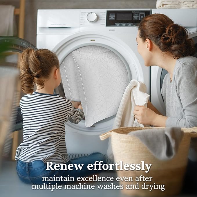 COZSINOOR Cooling Bed Pillows Queen Size - Premium Down Alternative Pillows Set of 2 for Side, Back, and Stomach Sleepers Hotel Quality Fluffy Soft Microfiber Fill Breathable Skin-Friendly