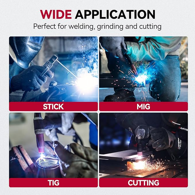 ARCCAPTAIN Auto Darkening Welding Helmet with Side View, 180° Panoramic View, 1/1/1/1 True Color Large Viewing Welding Hood with 4 Arc Sensor Solar Powered, Wide Shade 4/5-9/9-13 for TIG MIG ARC CUT