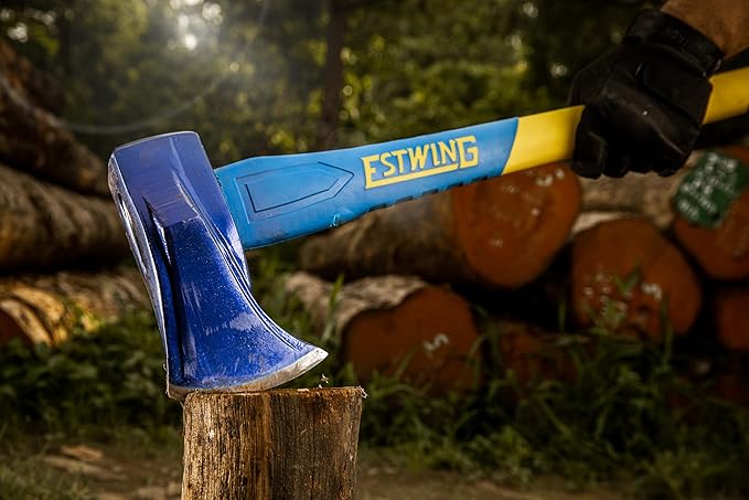 Estwing Axe, 14 Inch Handle, 1.25 lb Head with Fiberglass Handle, Model #62440