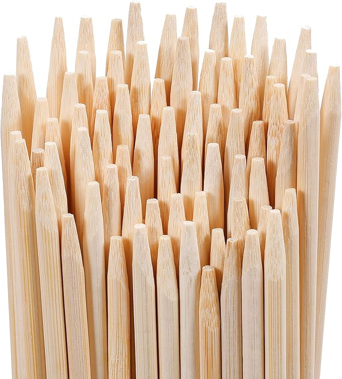 Smores Sticks 36" Long 5 mm Thick, 120 PCS Marshmallow Roasting Smore Sticks Bamboo, Disposable Marshmellow Sticks Camping Heavy Duty SMores Skewers for Outdoor Fire Pits Campfires Hot Dog Sausage