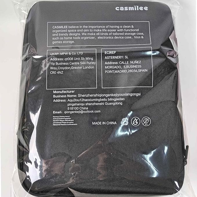 casmilee Storage Case & Battery Organizer with Tester for 162+ AA AAA 4A C D 9V 3V Lithium LR44 CR2 CR123 CR1632 CR2032 18650 Button - Batteries Not Included Blue