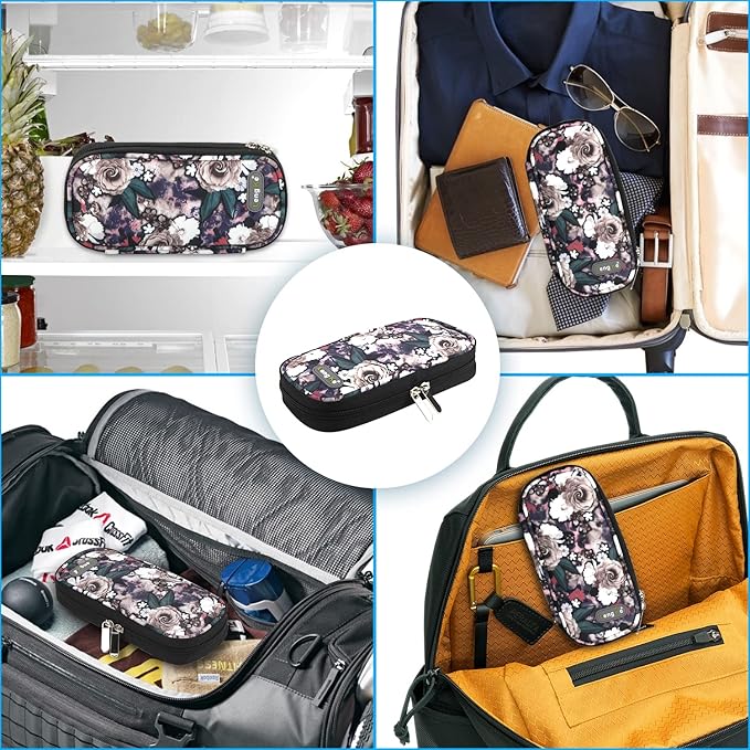 YOUSHARES Insulin Cooler Travel Case - Organizer Insulin Case for Diabetes Accessories Keep Supplies Safe and Cold