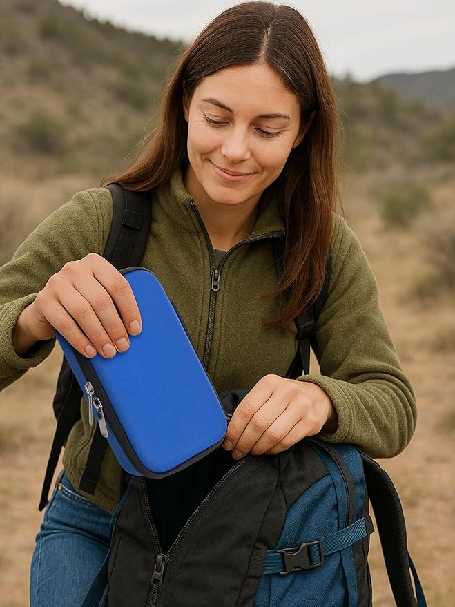 YOUSHARES Insulin Vials Refrigerator Storage Case - 10ml Peptide Vial Protective Holder for Fridge, 18-Slots Diabetic Insulin Small Bottle Organizer Bag Compatible with U-100 Vials