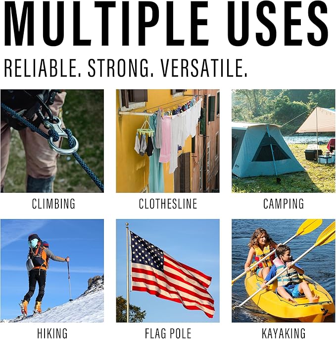 Diamond Braided Polypropylene Rope Nylon Rope Mix Thick Heavy Duty Ropes 3/8 inch 100ft High Strength Perfect for Clothesrope Camping Hiking and Other Outdoor Activities 100ft Blue