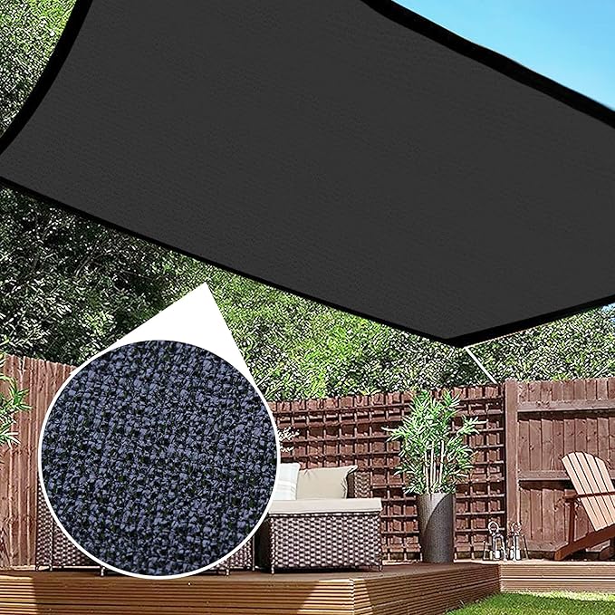 winemana 70% Black Shade Cloth, 20 x 48 FT Durable Mesh Tarp with Grommets, Resistant Garden Sun Shade Netting with Taped Edge for Plant Cover, Greenhouse, Patio, Tomatoes, Chicken Coop, Barn Kennel