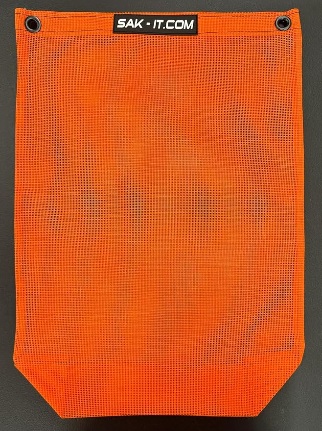 SAK-IT Scrap SAK Off Road Trash Bag. Fits SxS, ATV, Rock Crawler, Mud Truck, Golf Cart, Boat, UTV. Universal Fit for Polaris, Kawasaki, Honda, Jeep. (Orange)