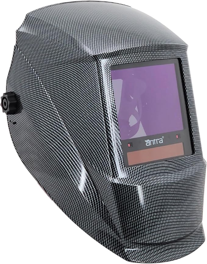 Antra Digital Auto Shade Darkening Welding Helmet DP8-1X - True Color TOP Optical Class 1/1/1/1, Wide Shade Range 4/5-14 w Shade Lock, Low TIG Rating 2A - Precision Protection for Welding Excellence