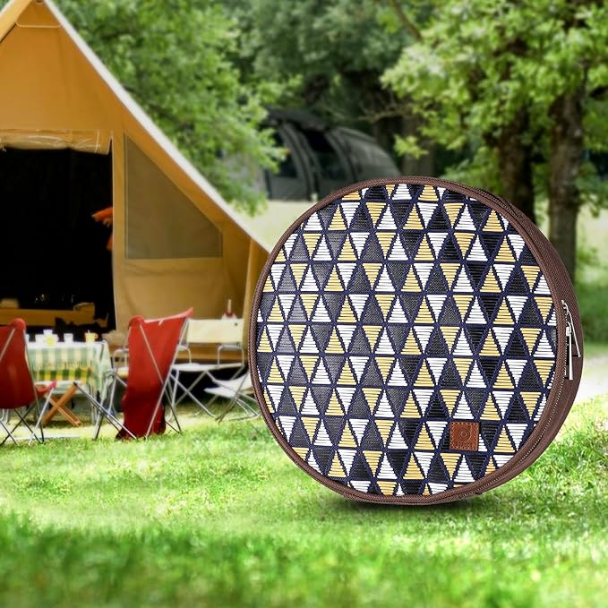 Odoland Camping Complete Messware Kit, Polished Stainless Steel Camp Dinnerware, Camping Cooking Tableware, Cutlery Organizer Utensil with Plates and Bowls Set for Backpacking, Hiking, Picnic Picnic.