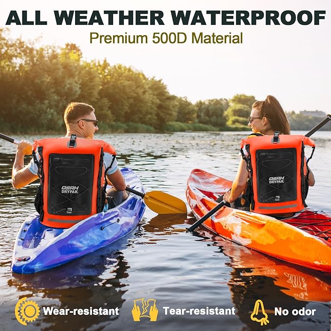 Waterproof Backpack Dry Bag 35L/55L/85L β Heavy Duty Roll-Top Hiking Backpack Sack Keeps Gear Dry for Travel, Kayaking, Boating, Camping, Rafting and Fishing