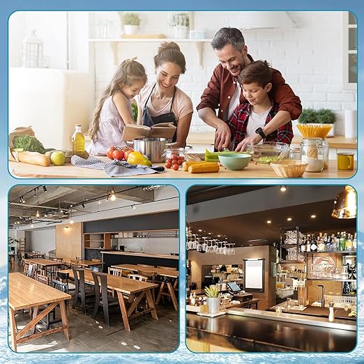 90 lbs/24H Commercial Ice Maker, 36 Cubes/11mins, 20lbs Ice Storage Capacity, Counter Ice Maker Self Cleaning, 24 Hour Timer Stainless Steel Freestanding Ice Maker Machine (100lbs/day)