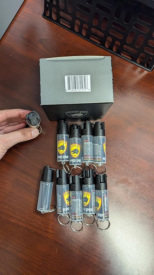 Guard Dog Security Pepper Spray Keychain Self Defense for Women and Men, Safety Twist Top to Prevent Accident,16 feet Range, Small, Mini Pepper Spray, Made in USA