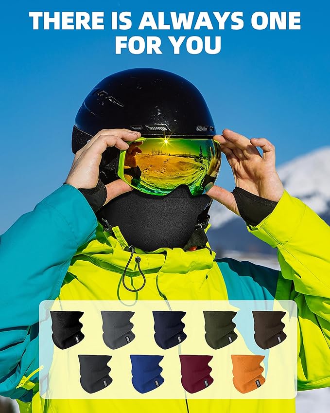 MSDC Neck Gaiters for Men 3 Pack,Neck Warmer Scarf Women Face Mask Covering for Cold Weather