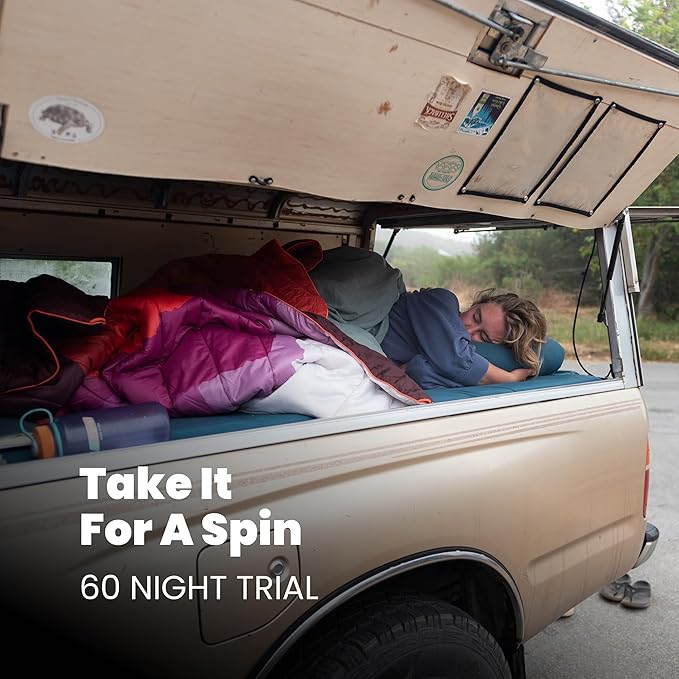 Rumpl Original Puffy Blanket - Warm, Water-Resistant Camping Blanket with 100% Recycled Synthetic Insulation, 52"x75", Original Puffy V2, Lavender Fade