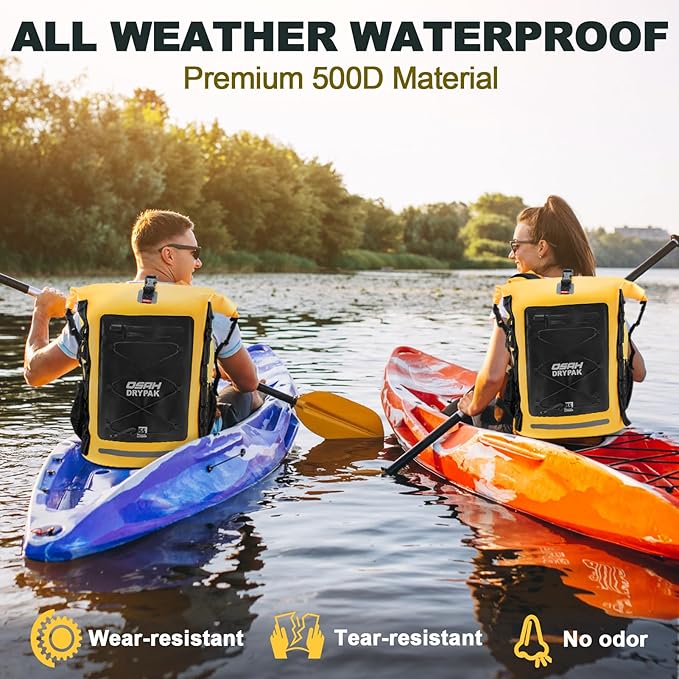 Waterproof Backpack Dry Bag 35L/55L/85L β Heavy Duty Roll-Top Hiking Backpack for Travel, Kayaking, Boating, Camping, Rafting and Fishing