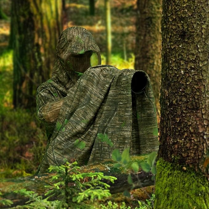 Mosquito Net Suit Camo Hunting Mesh Suit Bug Net Clothing with Hood for Outdoor Protection No-See-Ums Garden Camping