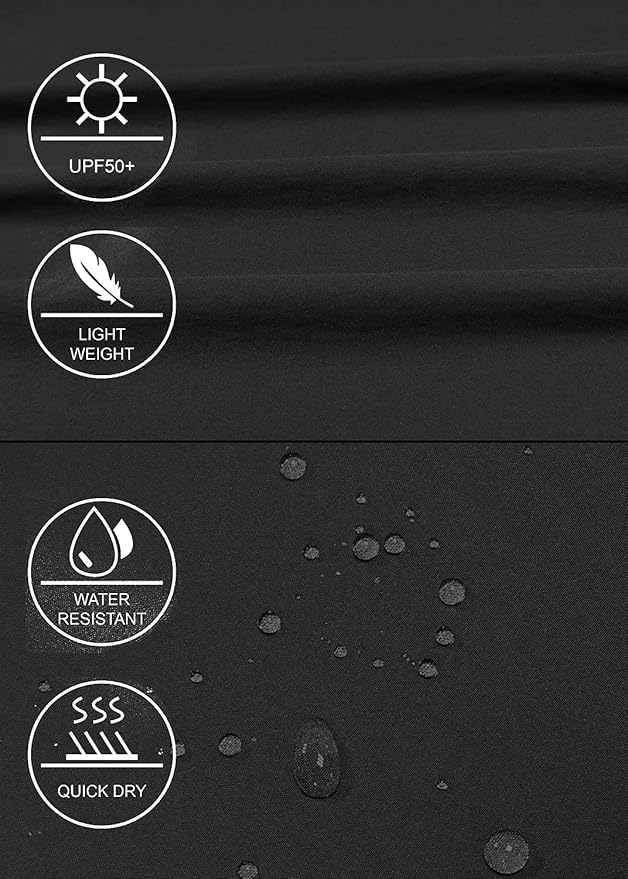 GymBrave Women's Hiking Cargo Pants Quick Dry Outdoor Camping Capris Water Resistant UPF 50 with Zipper Pockets