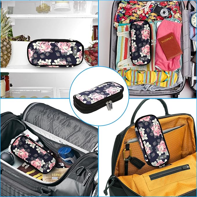 YOUSHARES Insulin Cooler Travel Case - Organizer Insulin Case for Diabetes Accessories Keep Supplies Safe and Cold