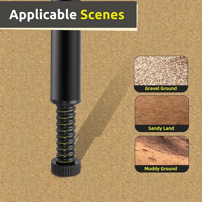 Camp Stove Leg Levelers Adjustable, Accessories for Camp Chef Explorer Stoves, Fit for Outdoor Camping Stove with 1.25" Diameter Round Legs, 4 Pcs Black