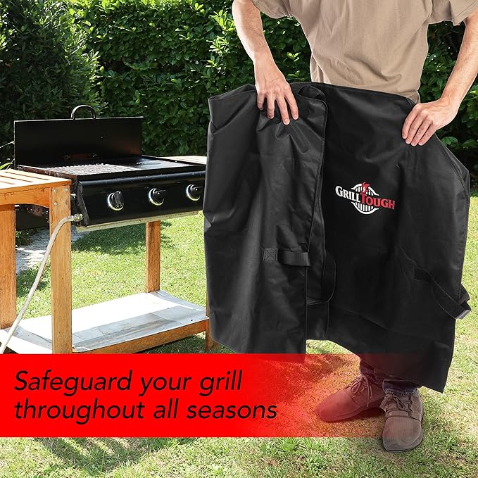 Heavy Duty Griddle Cover for Outdoor Griddle, Fits 36 Inch Griddle – Waterproof, Weather Resistant, UV & Fade Resistant with Adjustable Straps – Flat Grill Cover, Black