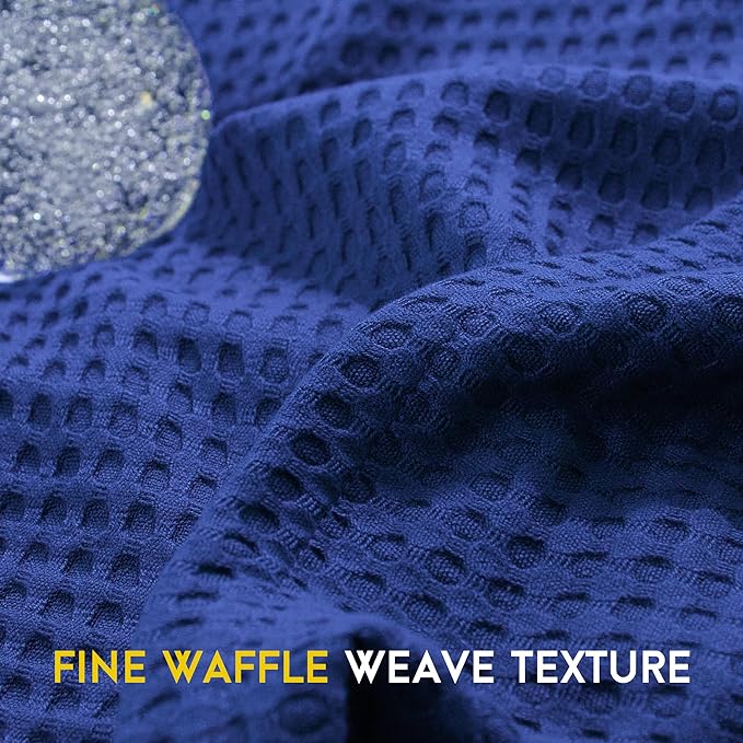 AmyHomie Cooling Blanket Twin Size, 100% Rayon Derived from Bamboo, Cool Summer Blanket for Hot Sleepers Soft Comfy Waffle Lightweight Blankets for Couch Bed Gift Idea(Blue Violet, 66×90in)