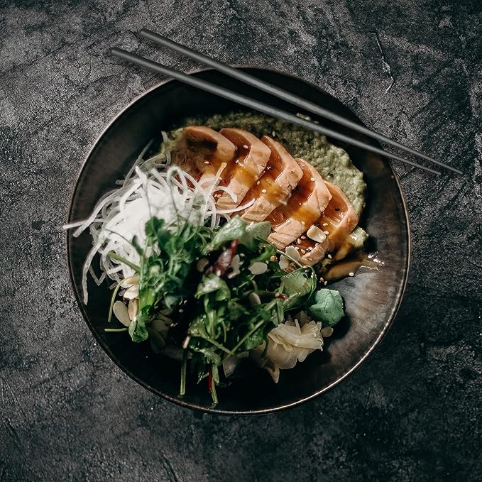 Kuvik Titanium Chopsticks with Magenta Carrying Case - Ultralight and Reusable Chopsticks for Camping