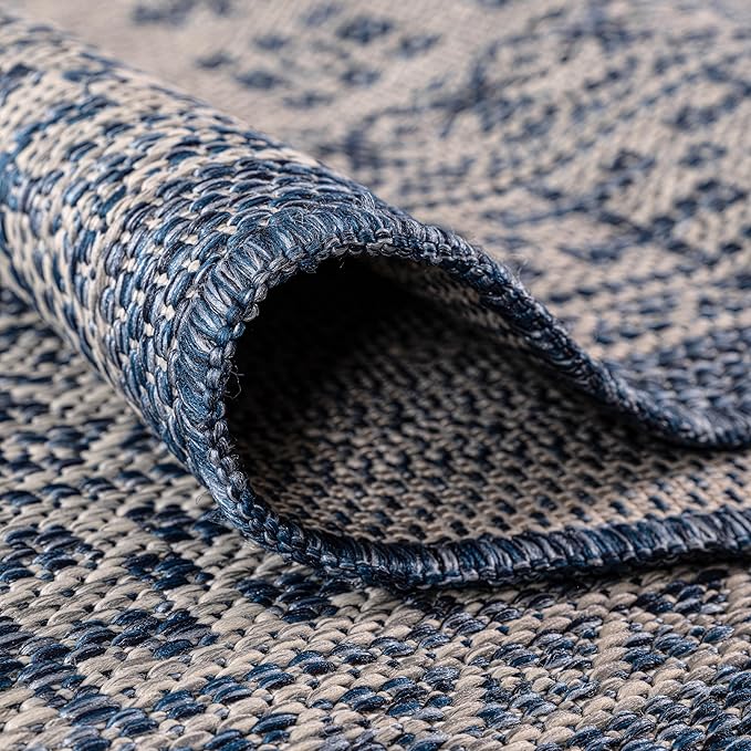 Keen Home Design Terrace Outdoor Area Rug - 12x15 Washable Indoor/Outdoor Rug for Patio, Kitchen, Balcony, Beach, Garden, Deck and Porch, Size: 12'x15'